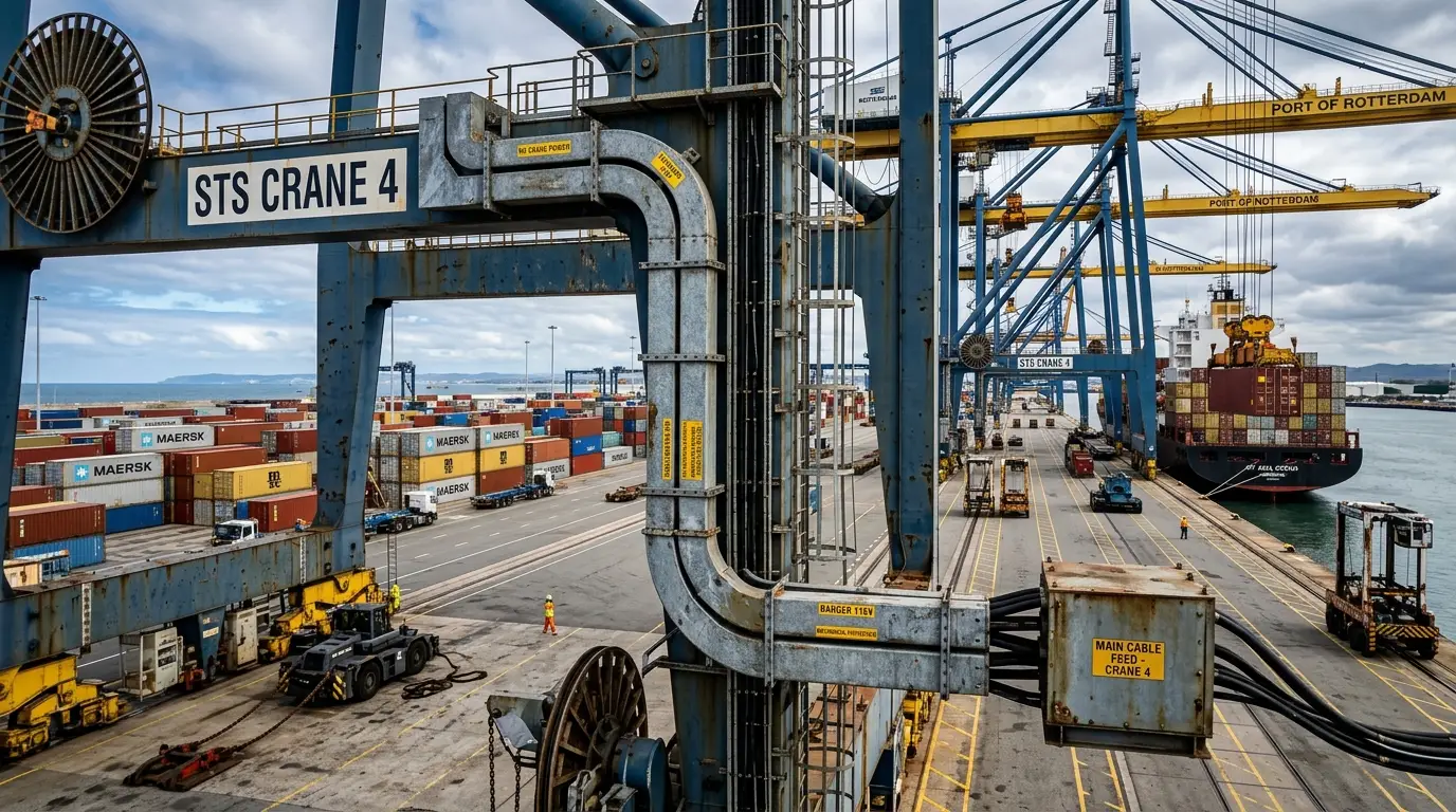 Port Logistics Metal Cable Trunking