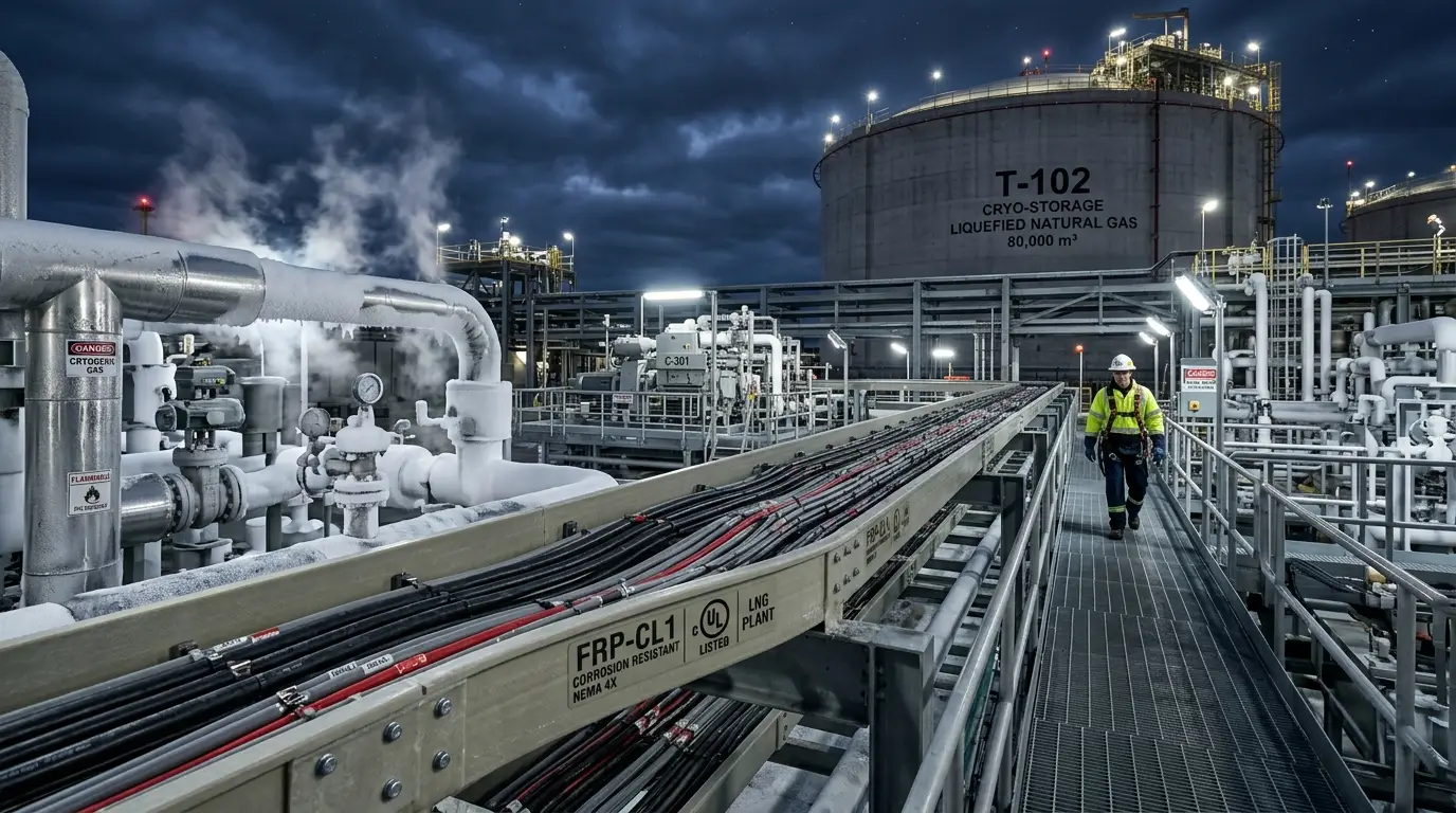 LNG Processing Plant FRP Cable Tray